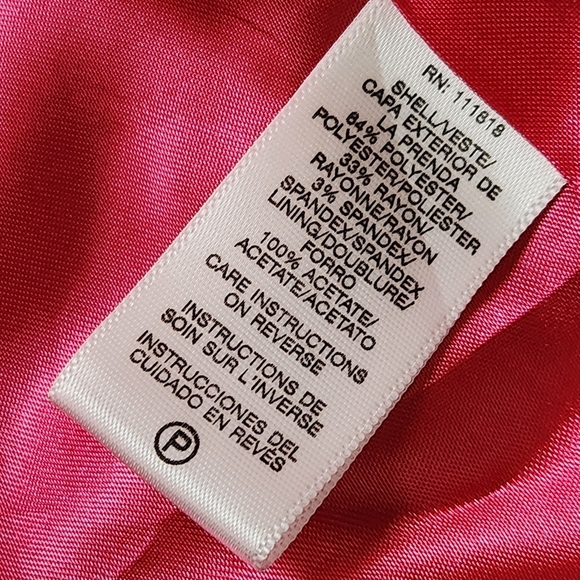 Blazer Gray with Pink pinstripes Pink Lining Collared Pockets MICHEAL KORES - Picture 11 of 14